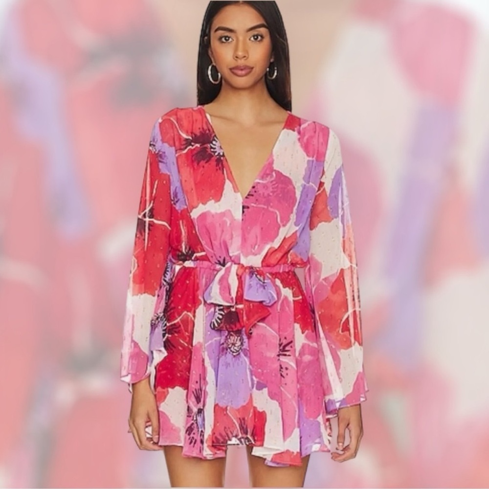 MISA Los Angeles Bell-Sleeve Chiffon
Mini Dress
$225 $400